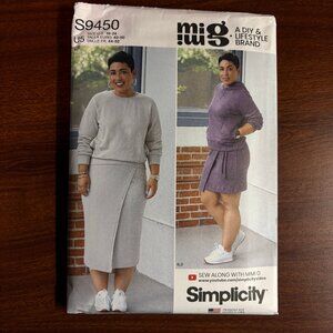 Simplicity Mimi G Pattern S9450 U5 for Misses' Knit Top and Skirts